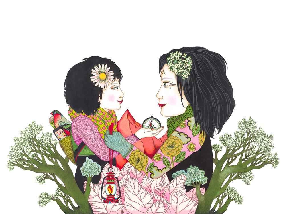 13_Le chemin vers toi - Illustrations du livre Ma mère. Editions Thierry Magnier_2015